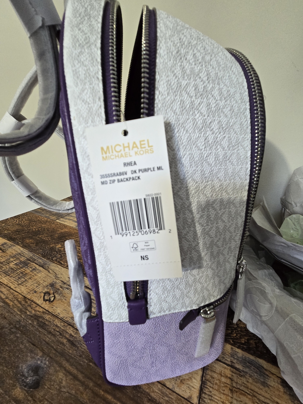 Michael Kors Rhea Colorblock Backpack - Picture 6 of 7